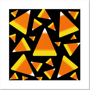 Candy Corn Black Posters and Art